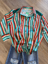 Load image into Gallery viewer, Aztec Button Up Top
